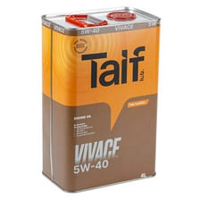 TAIF vivace 5W40 PAO SN/CF A3/B4 4л. синт